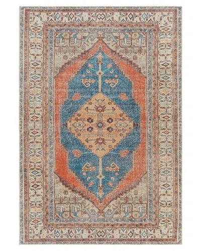 Surya Tahmis Traditional Machine-washable Rug In Orange