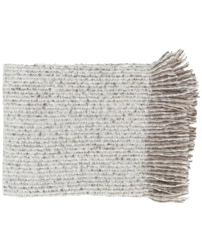 Surya Taupe Madurai Texture Throw In Multi