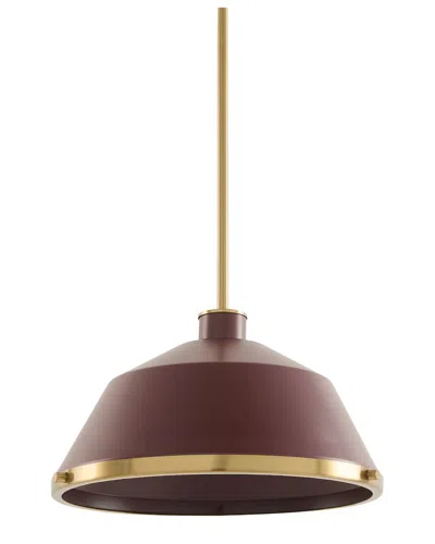 Surya Valente Pendant In Brown