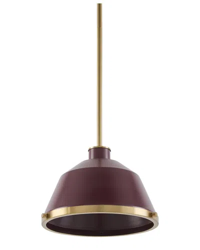 Surya Valente Pendant In Brown