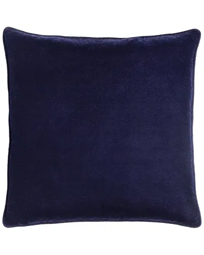 Surya Velvet Polyester Pillow In Navy