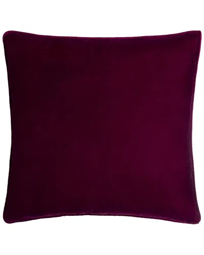 Surya Velvet Polyester Pillow In Purple
