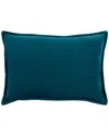 Surya Velvet Printed Throw Pillow In Blue