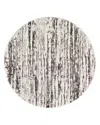 Surya Venice Vne-2301 Round Area Rug, 5'3 X 5'3 In Gray