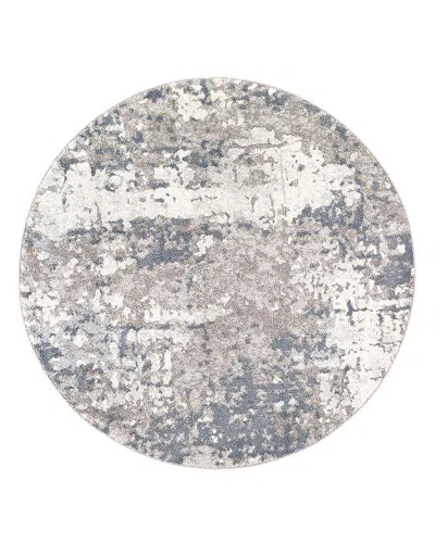 Surya Venice Vne-2304 Round Area Rug, 7'10 X 7'10 In Pale Blue