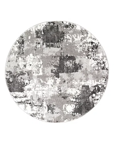 Surya Venice Vne-2306 Round Area Rug, 5'3 X 5'3 In Charcoal