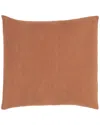 Surya Waffle Burnt Orange Euro Sham In Orange