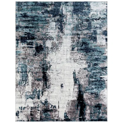 Surya Wanderlust Wnl-2309 8'x10' Aqua And Black Area Rug
