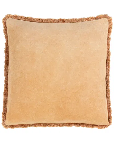 Surya Washed Velvet Decorative Pillow