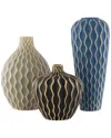 Surya Waves Decor Vases