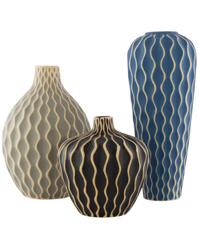 Surya Waves Decor Vases