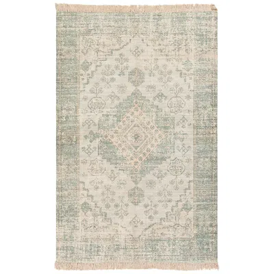 Surya Zainab Zai-2311 5'x7'6" Dark Green And White Area Rug