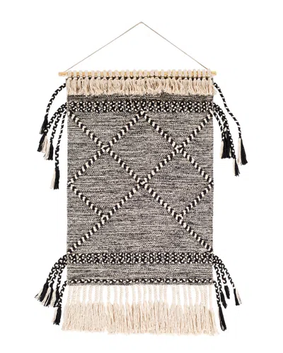 Surya Zanafi Tassels Wall Decoration In Black/cream
