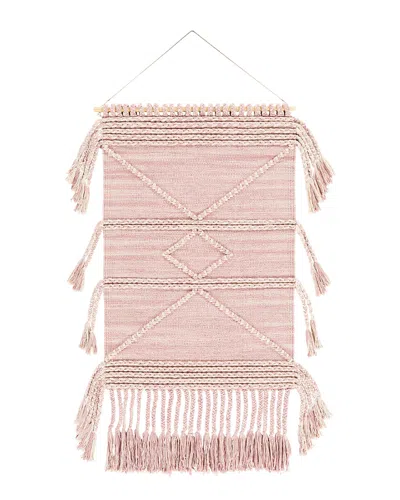 Surya Zanafi Tassels Wall Hanging In Pink