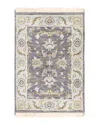 Surya Zeus Area Rug, 2' X 3' In Charcoal/sky Blue/ivory/taupe/olive/beig