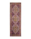 Surya Zeus Runner Area Rug, 2'6 X 8' In Eggplant/rust/lime