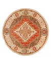 Surya Zeus Zeu-7800 Round Area Rug, 8' Round In Multi
