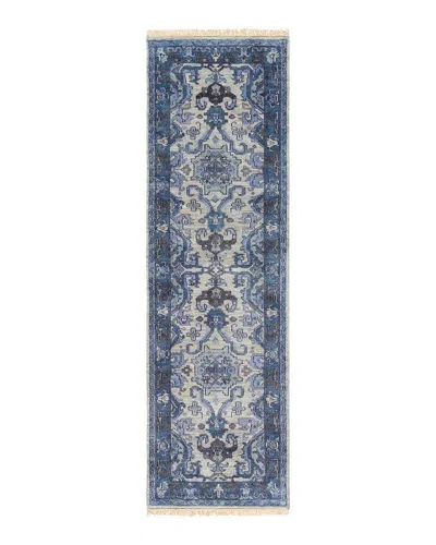 Surya Zeus Zeu-7828 Runner Area Rug, 2'6 X 8' In Navy/gray/ivory