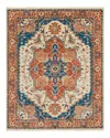 Surya Zeus Zeu-8002 Area Rug, 2' X 3' In Orange/sky Blue/camel
