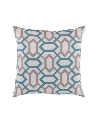 Surya Zoe Pillow In Blue