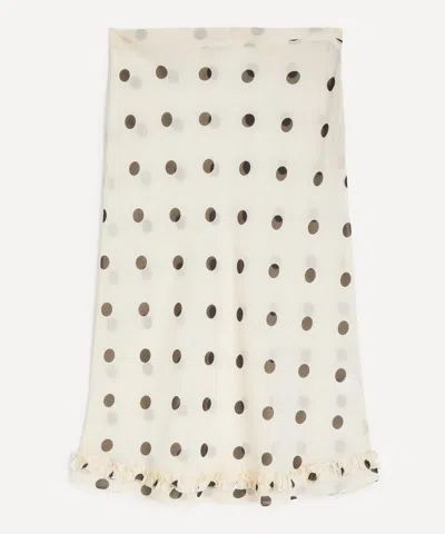 Susamusa Women's Meadow Polka-dot Sheer Midi Skirt In Multi