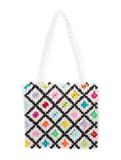 Pre-owned Susan Alexandra Acrylic Shoulder Bag In Transparent