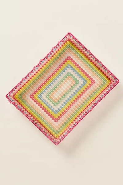 Susan Alexandra Beaded Tray In Red