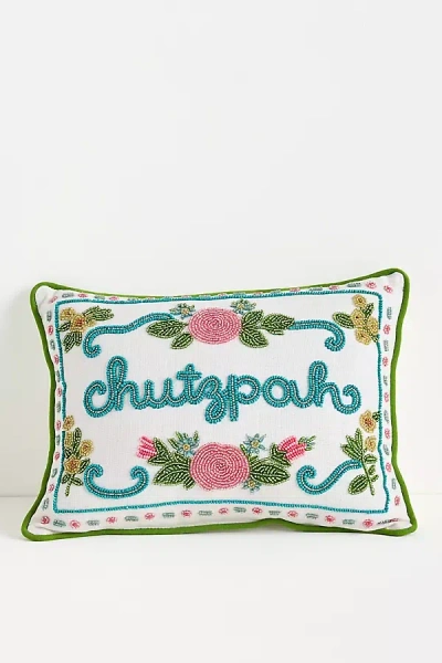 Susan Alexandra Embroidered Cotton Cushion