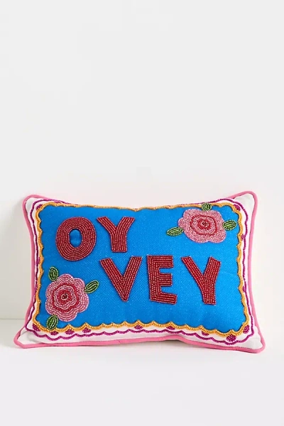 Susan Alexandra Embroidered Cotton Cushion