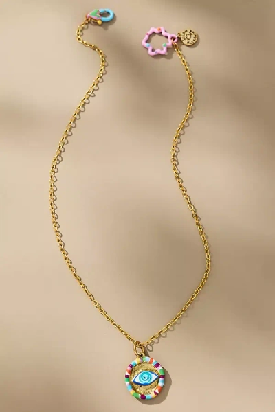 Susan Alexandra Eyecon Necklace In Blue