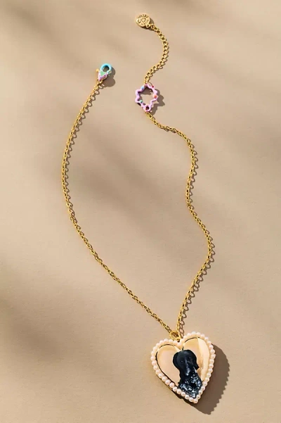 Susan Alexandra Pet Devotion Locket Necklace In Gold