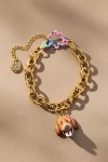 Susan Alexandra Pet Portrait Charm Bracelet In Gold