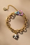Susan Alexandra Pet Portrait Charm Bracelet In Gold