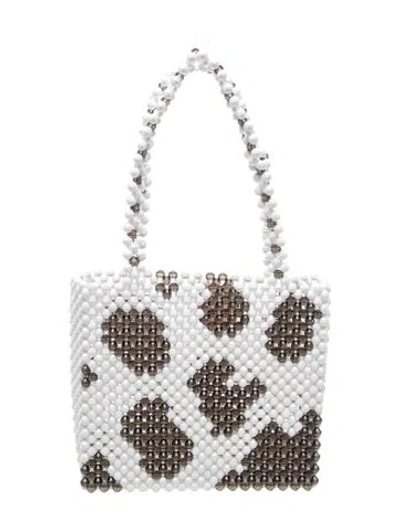 Pre-owned Susan Alexandra Shoulder Bag In White