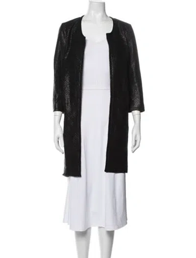 Pre-owned Susan Bender Coat In Black