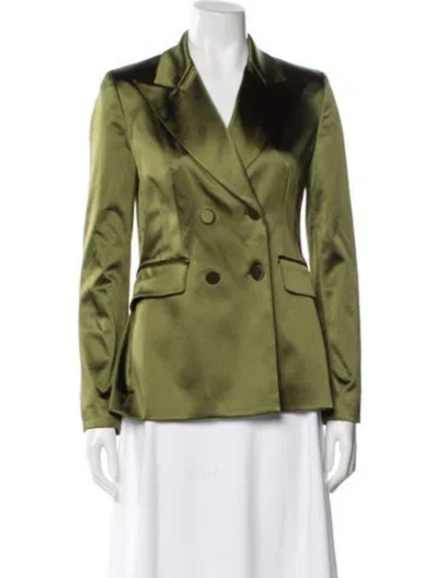 Pre-owned Susan Bender Nylon Blazer In Green