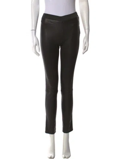 Pre-owned Susan Bender Skinny Leg Pants In Black