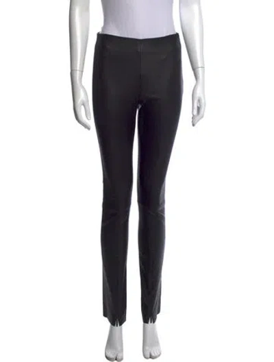 Pre-owned Susan Bender Skinny Leg Pants In Black