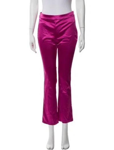 Pre-owned Susan Bender Straight Leg Pants In Pink