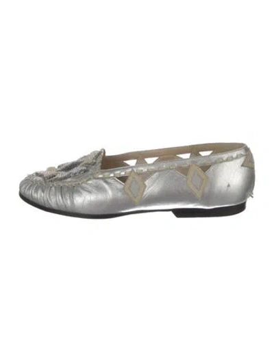 Pre-owned Susan Bennis/warren Edwards Leather Flats