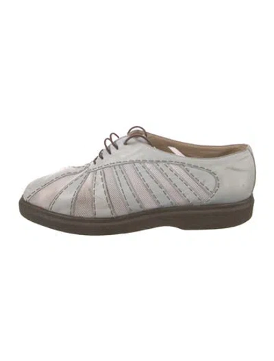 Pre-owned Susan Bennis/warren Edwards Leather Sneakers In Multi