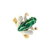 Susan Caplan 1980s Vintage Attwood & Sawyer Frog Brooch