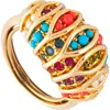 Susan Caplan 1980s Vintage D'orlan Colourful Ring