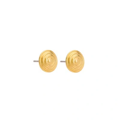 Susan Caplan 1980s Vintage Gold Plated Earrings