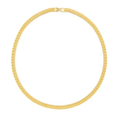 Susan Caplan 1980s Vintage Monet Square Link Necklace