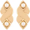 Susan Caplan 1980s Vintage Nina Ricci Faux Pearl Twist Clip-on Earrings