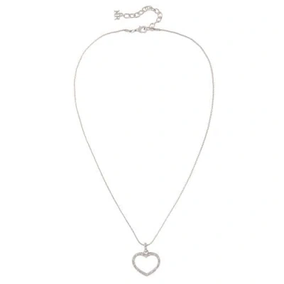 Susan Caplan 1980s Vintage Nina Ricci Heart Pendant In Metallic