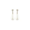Susan Caplan 1990s Vintage Faux Pearl Drop Earrings