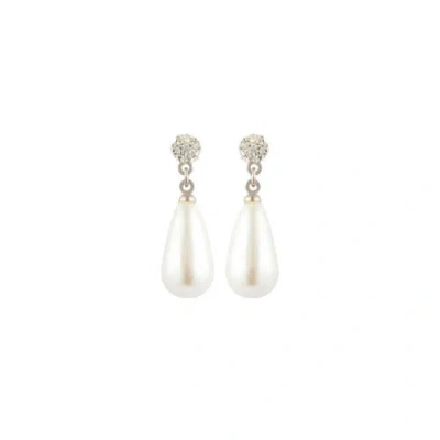 Susan Caplan 1990s Vintage Faux Pearl Drop Earrings