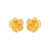 Susan Caplan 1990s Vintage Rose Earrings In Pink